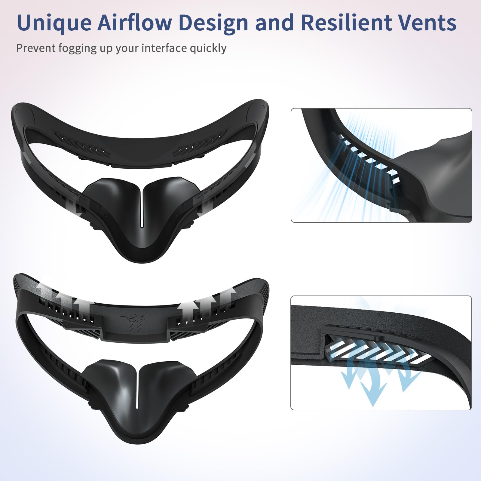 Coussin facial VR Oculus Quest 2 interface couverture rechange Meta Quest 2 cuir trous respirants
