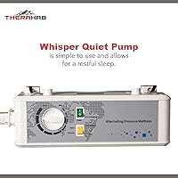 Vista 4 de Therahab Colchón de presión de aire alternativo de 5 pulgadas con bomba eléctrica para úlceras de presión de etapa 3, úlceras de cama, colchón