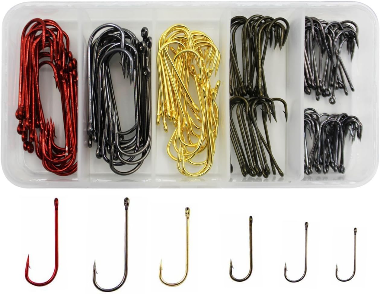 150pcs Classic Aberdeen Hook Set 2X Strong Assorted Sharpened Hook Set