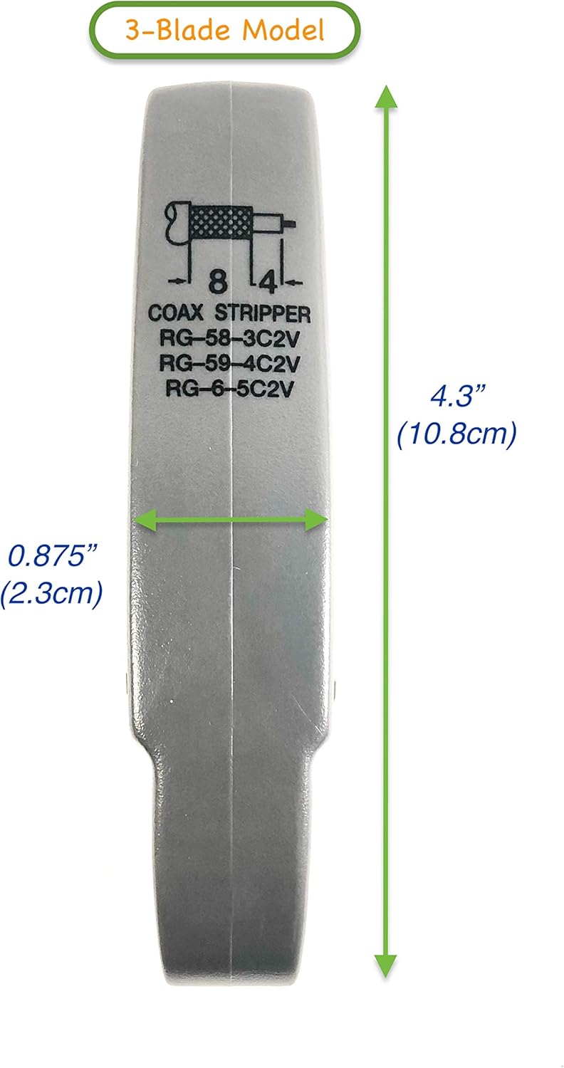 Cable Stripper RG-58/59/6, 3-Blade Model (HT-322)