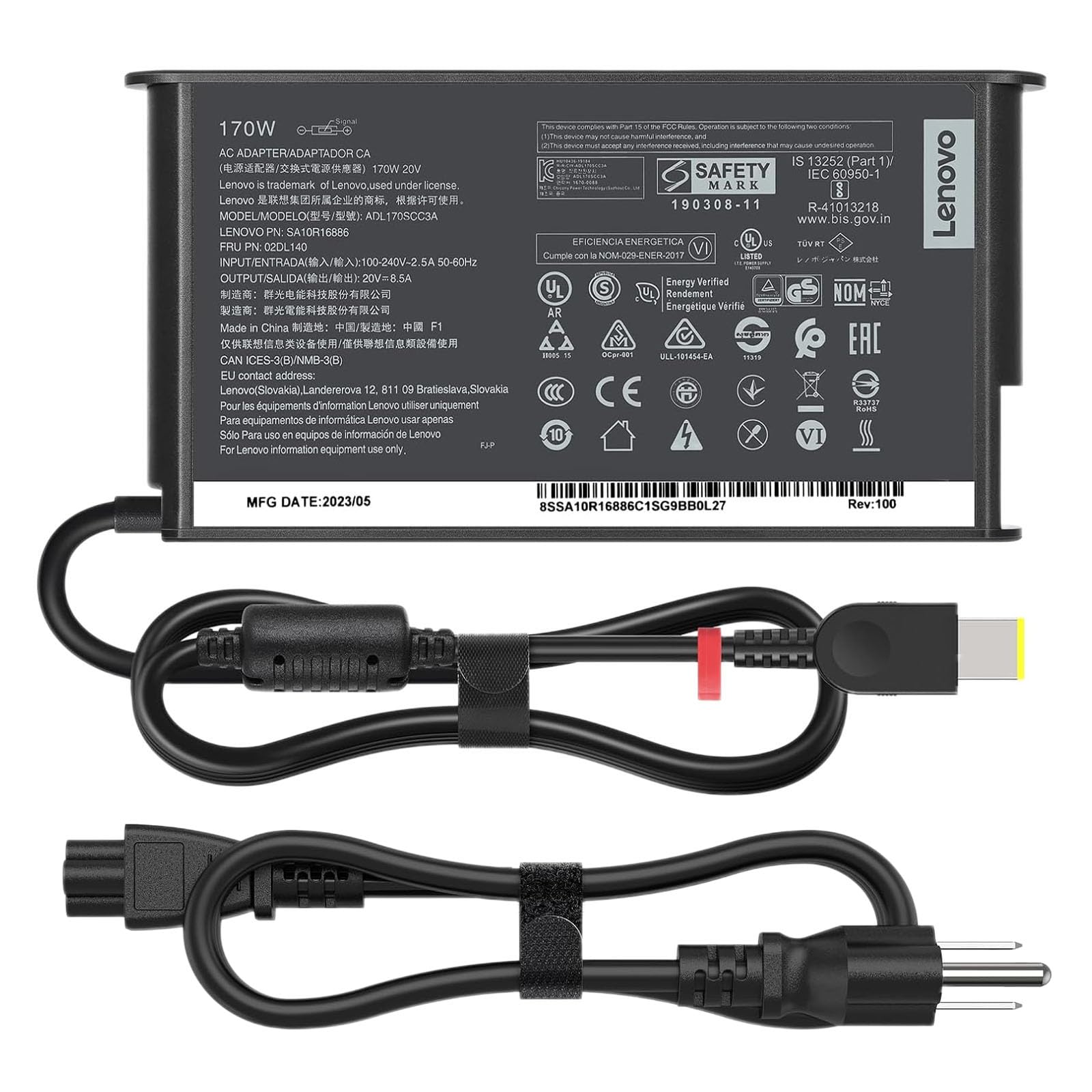 230W Lenovo ThinkPad P17 Gen 1 20SN002EFR Adaptateur CA Chargeur - Europe main image 1