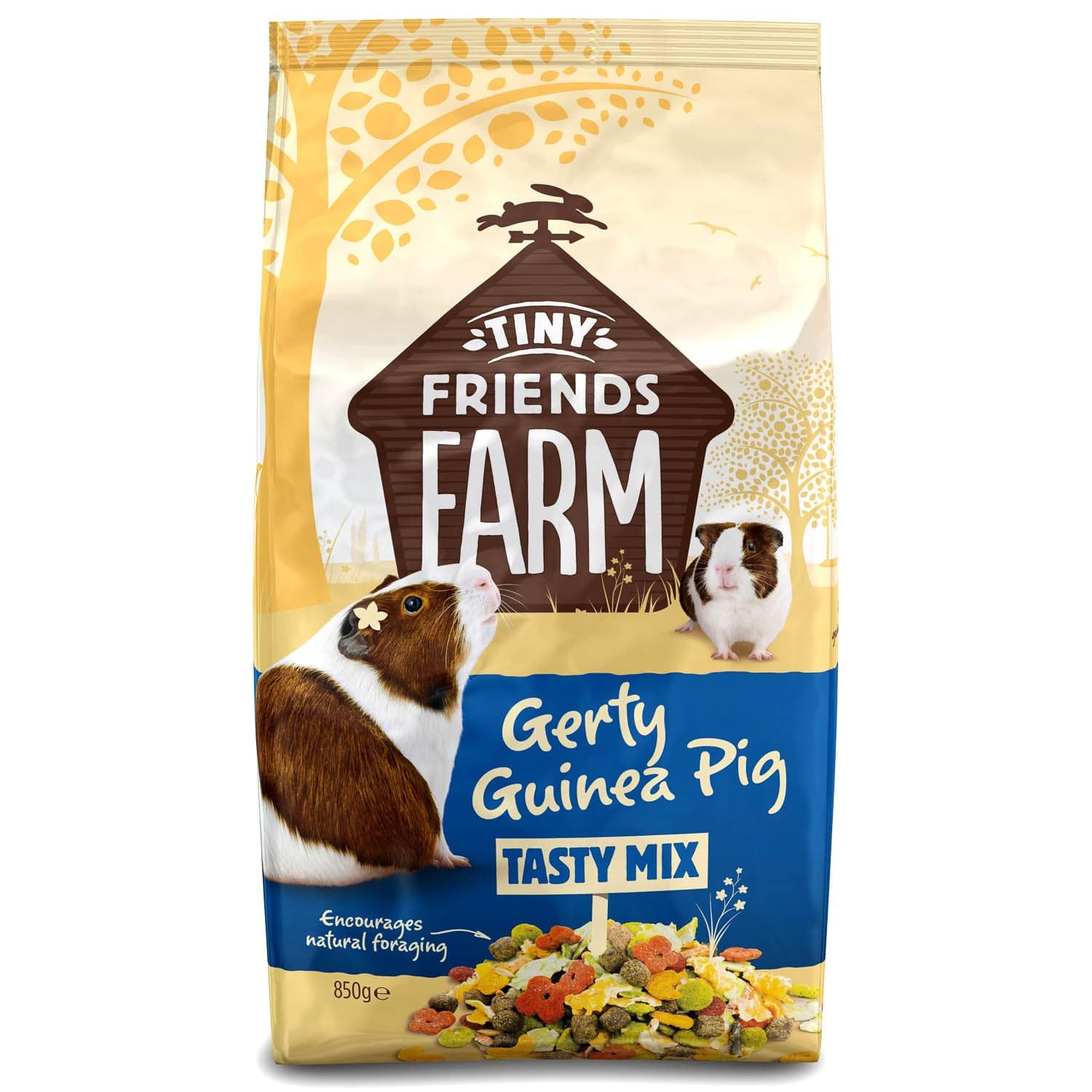 850g Tiny Friends Farm Gerty Guinea Pig Tasty Mix