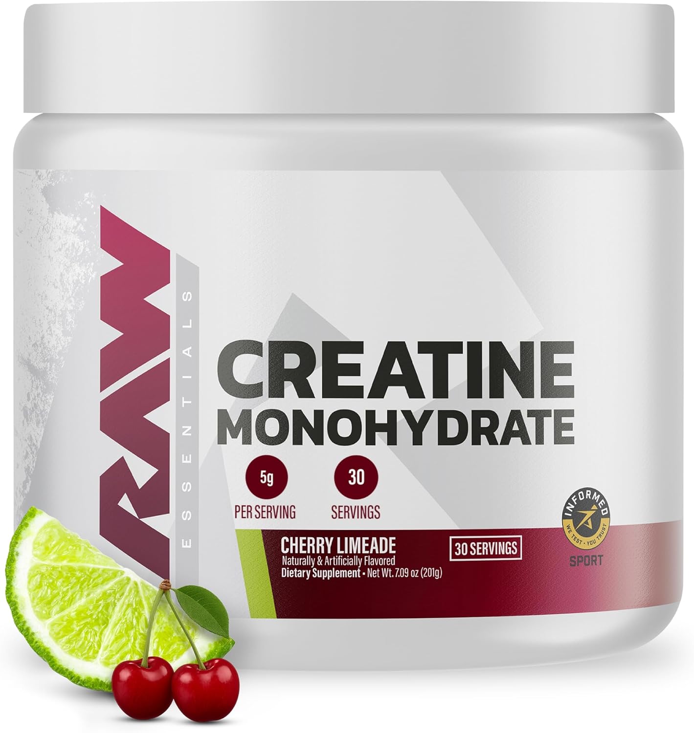 RAW Nutrition Creatine Monohydrate Powder,...