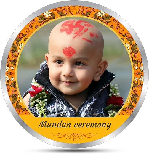 Precious Moments Personalised Mundan Ceremony 20 Gram Silver Coin With BIS Hallmarked 999 Pure by ACPL