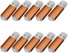 Yaxiny USB 2.0 Flash Drive Orange 512 MB Pack of 10