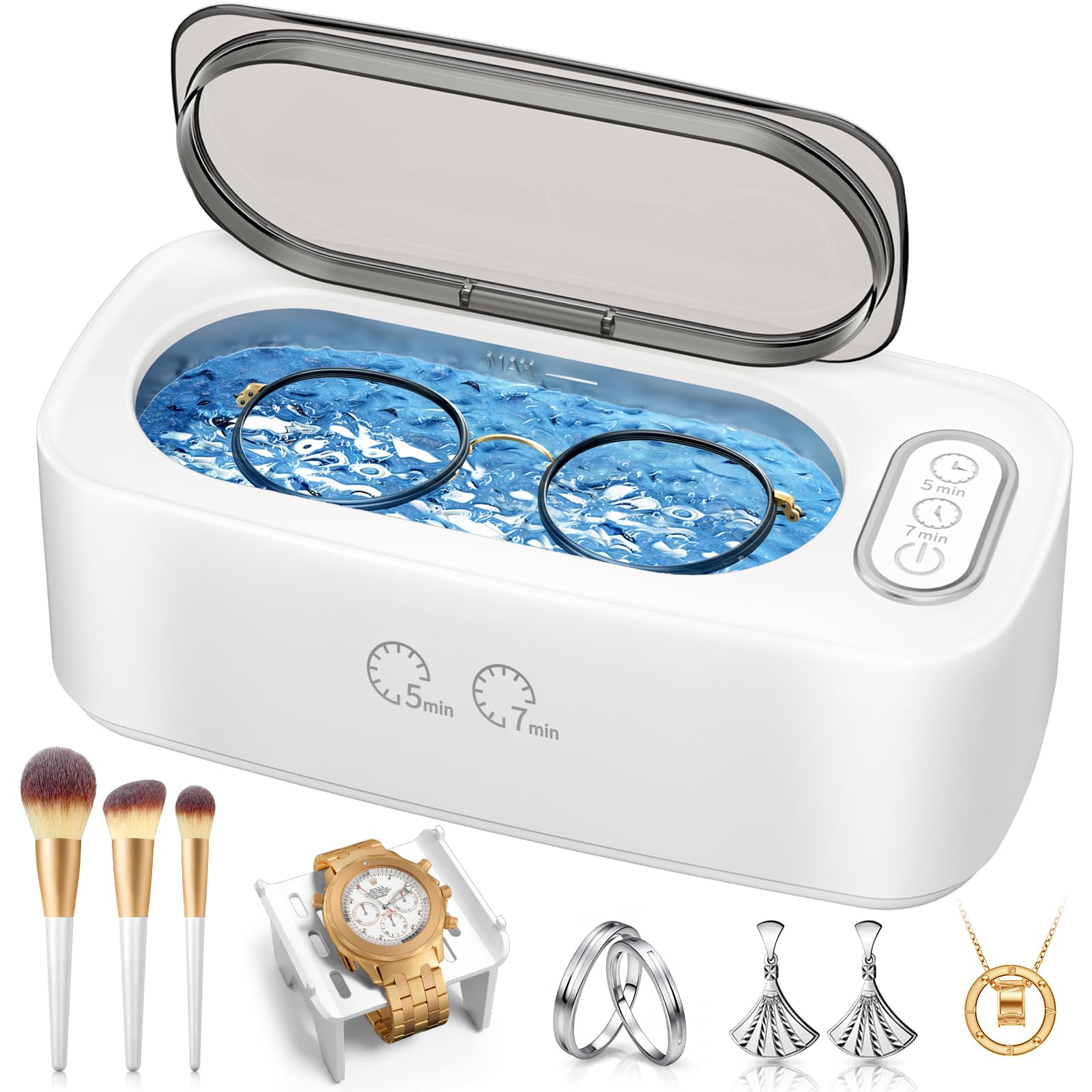 Amazon.com: 48kHz Ultrasonic Jewelry Cleaner, 400ML Jewelry