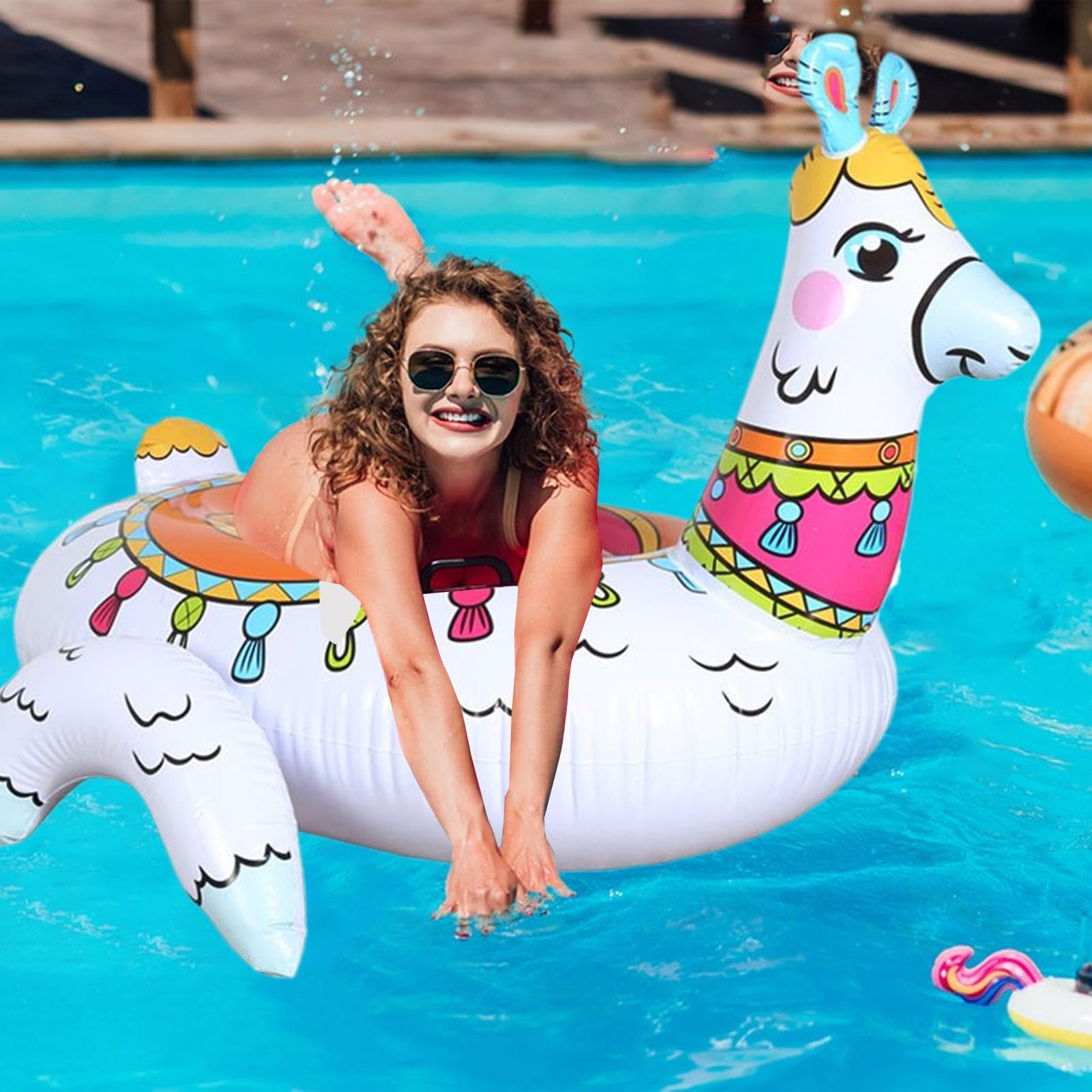 Pool Floats Für Erwachsene, Aufblasbar Aufblasbar, Lustig Und Tragbar