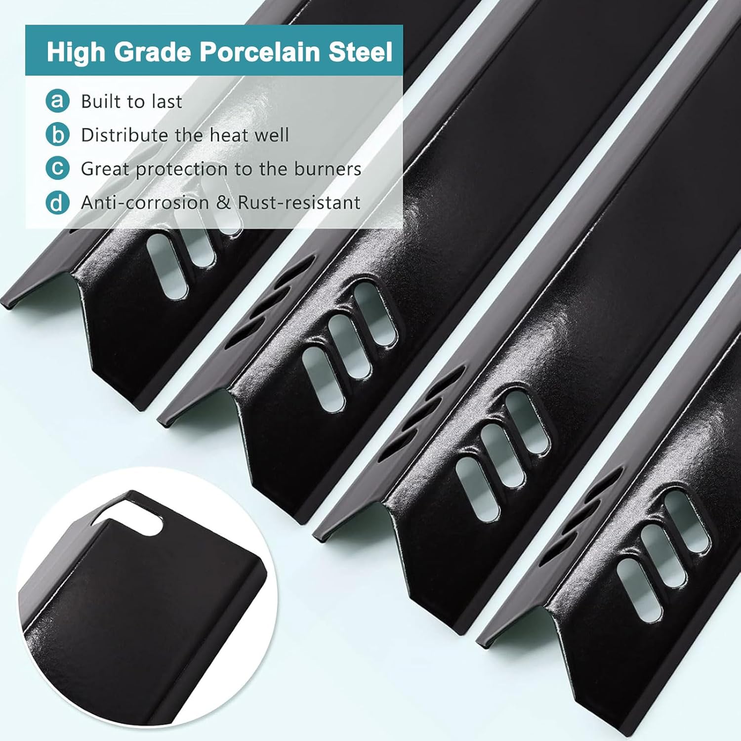 Grill Replacement Parts for Dyna Glo DGF493BNP, DGB494SPB, 24"-30" Adjustable Drip Pan Grease Tray and Heat Plate Shields for Backyard Grill BY13-101-001-12, BY14-101-001-02, Dyna-glo Grill Parts