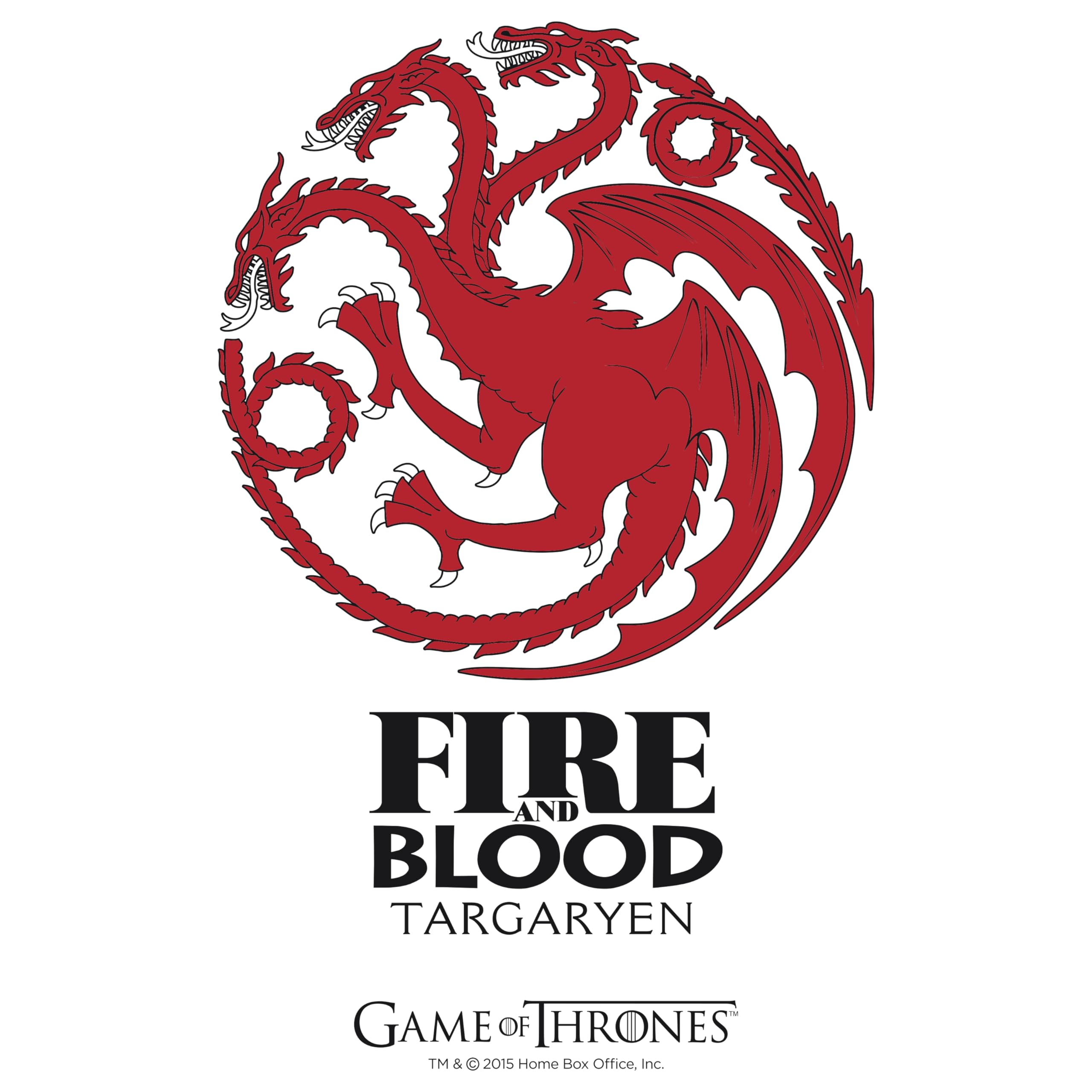 ABYstyle Bicchiere Ufficiale Game Of Thrones - Casa Targaryen | Capacità 29 Cl, Altezza 14 Cm | Resistente In Lavastoviglie | Vetro Di Alta Qualità