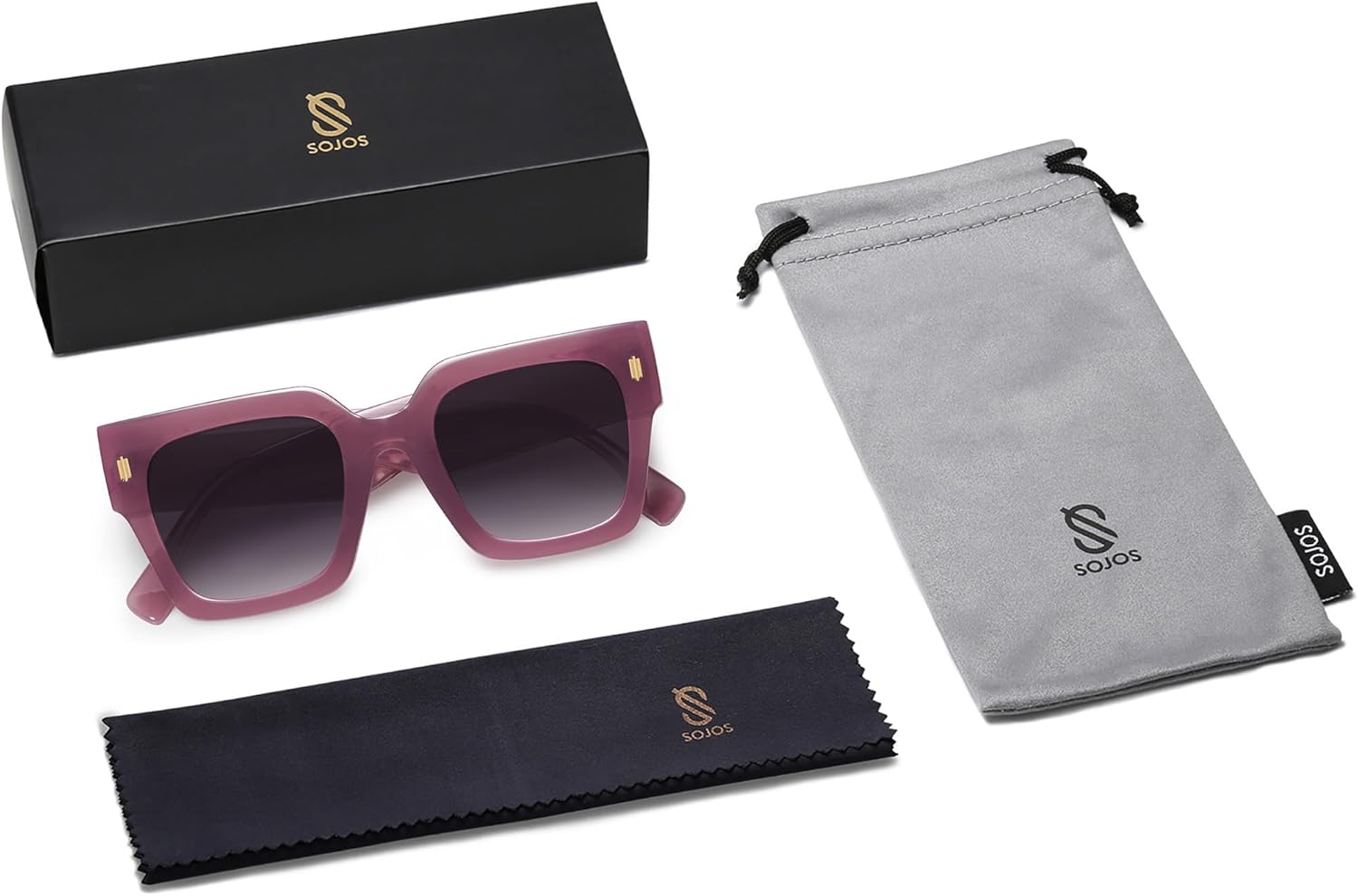 SOJOS Vintage Oversized Square Sunglasses for Women,Retro Womens Luxury Big Large Sun Glasses UV400 SJ2194 - Image 7