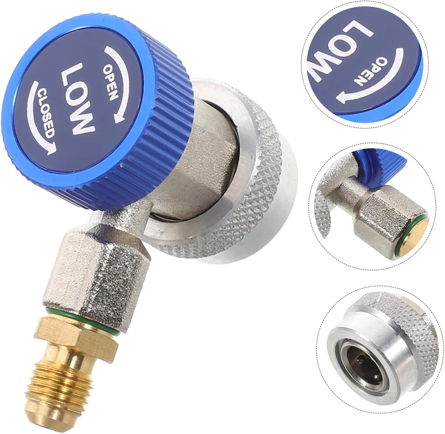 Cabilock Quick Coupler Adapter for Car Systems Durable Copper Connector for Efficient Recharge and Maintenance Easy Quick Connect Design for Versatile Use