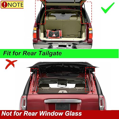 Miniatura 2 de YHTAUTO 2 amortiguadores de resorte de gas para escotilla trasera de repuesto para Chevy Tahoe Suburban y GMC Yukon XL 1500 2500 Cadillac Escalade