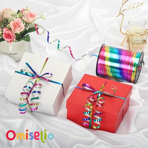 Miniatura 18 de Cinta rizadora morada – Cinta rizadora metálica brillante de 500 yardas para envolver regalos, globos, Halloween y fiestas de cumpleaños Cinta morada