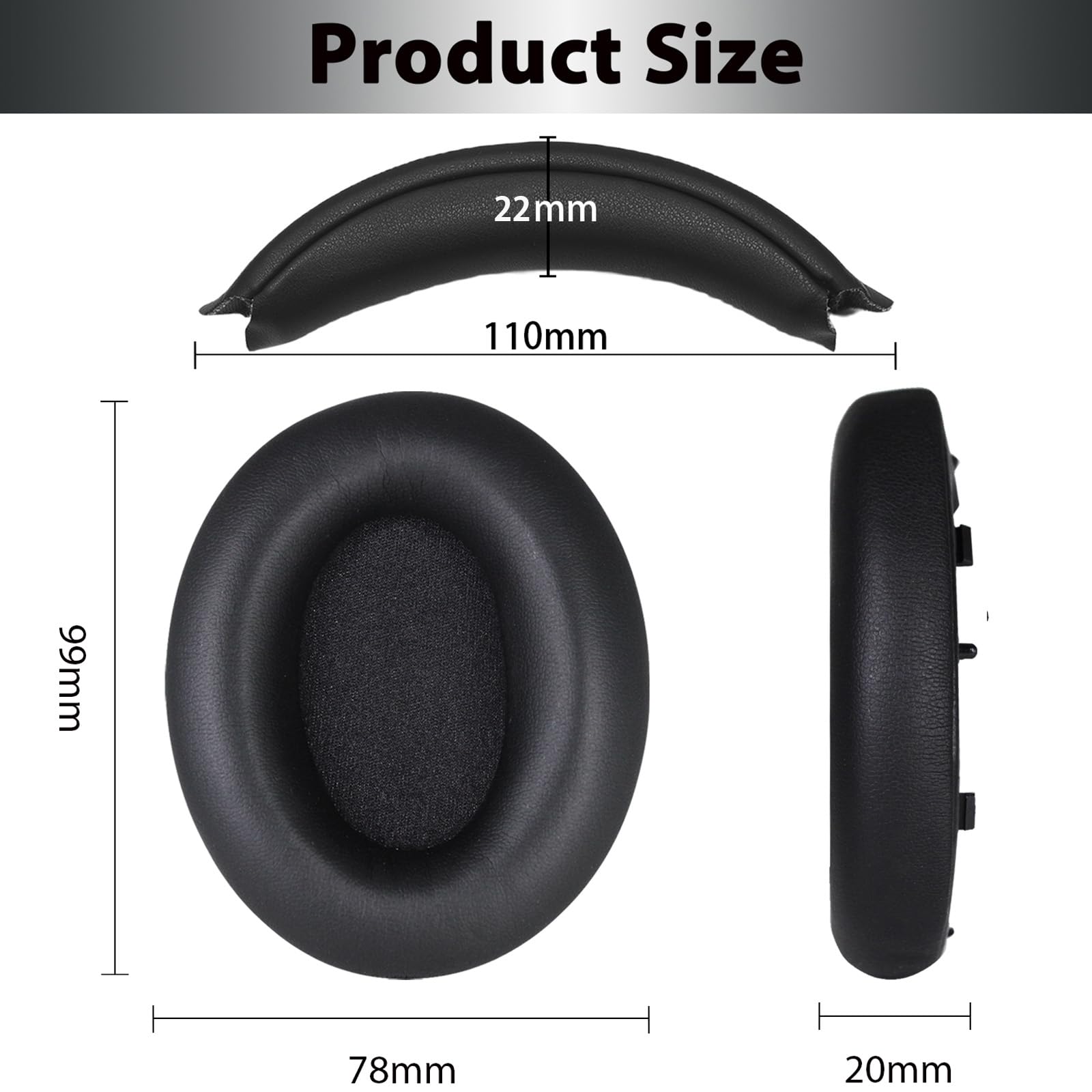 Amazon | Adhiper 交換用イヤーパッド + ヘッドバンド Sony WH-1000XM4