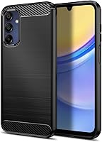 Vista 100 de Funda Qiinogow compatible con Samsung Galaxy A23 4G/5G, cubierta delgada para teléfono con absorción de golpes, funda protectora de fibra de carbono