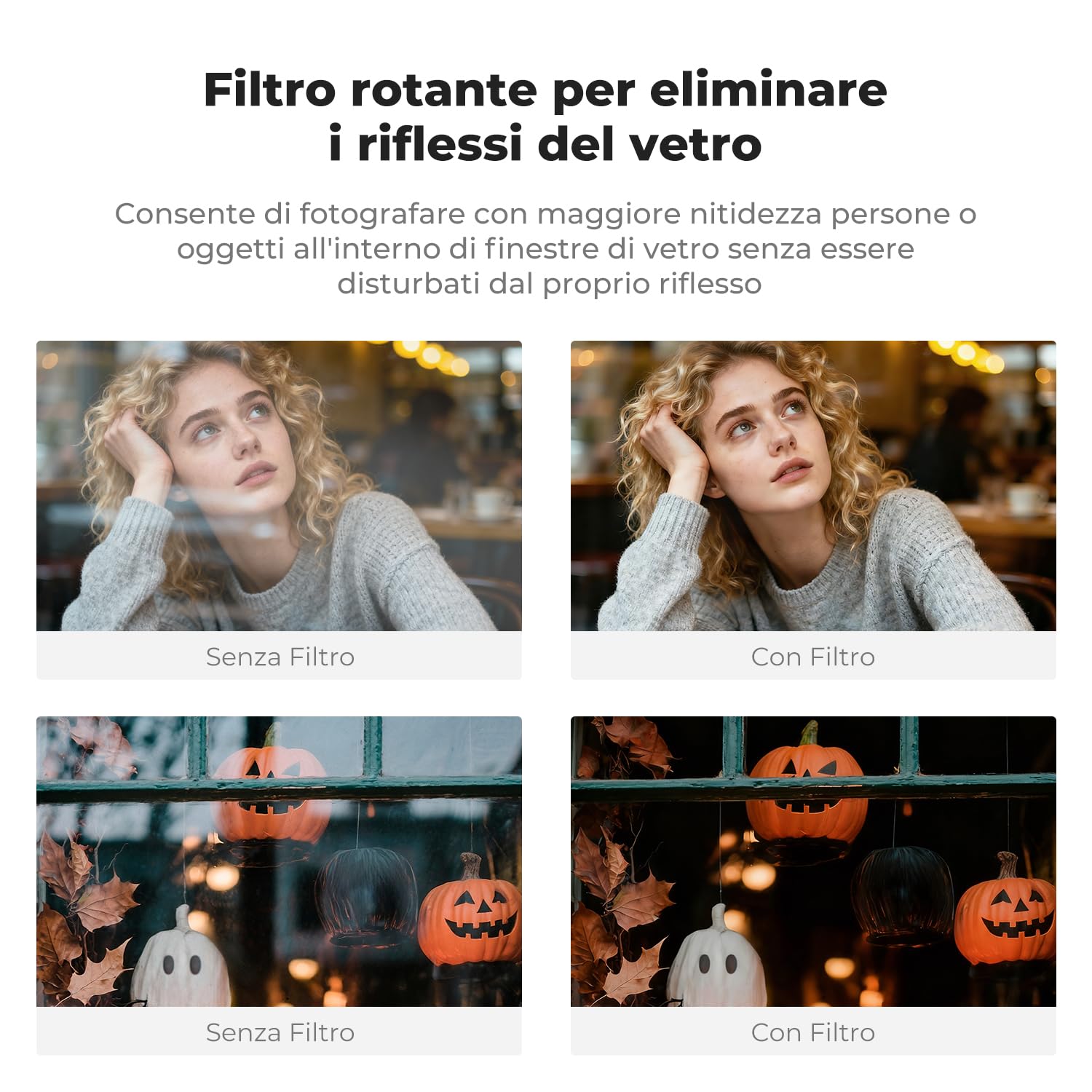 K&F CONCEPT 67mm Kit Filtri CPL per Telefono Obiettivo, Press-Type, Filtro Polarizzatore Compatibile con iPhone 17/16/15/14/13/12, 16/15/14/13/12 Pro e Pro Max, Samsung