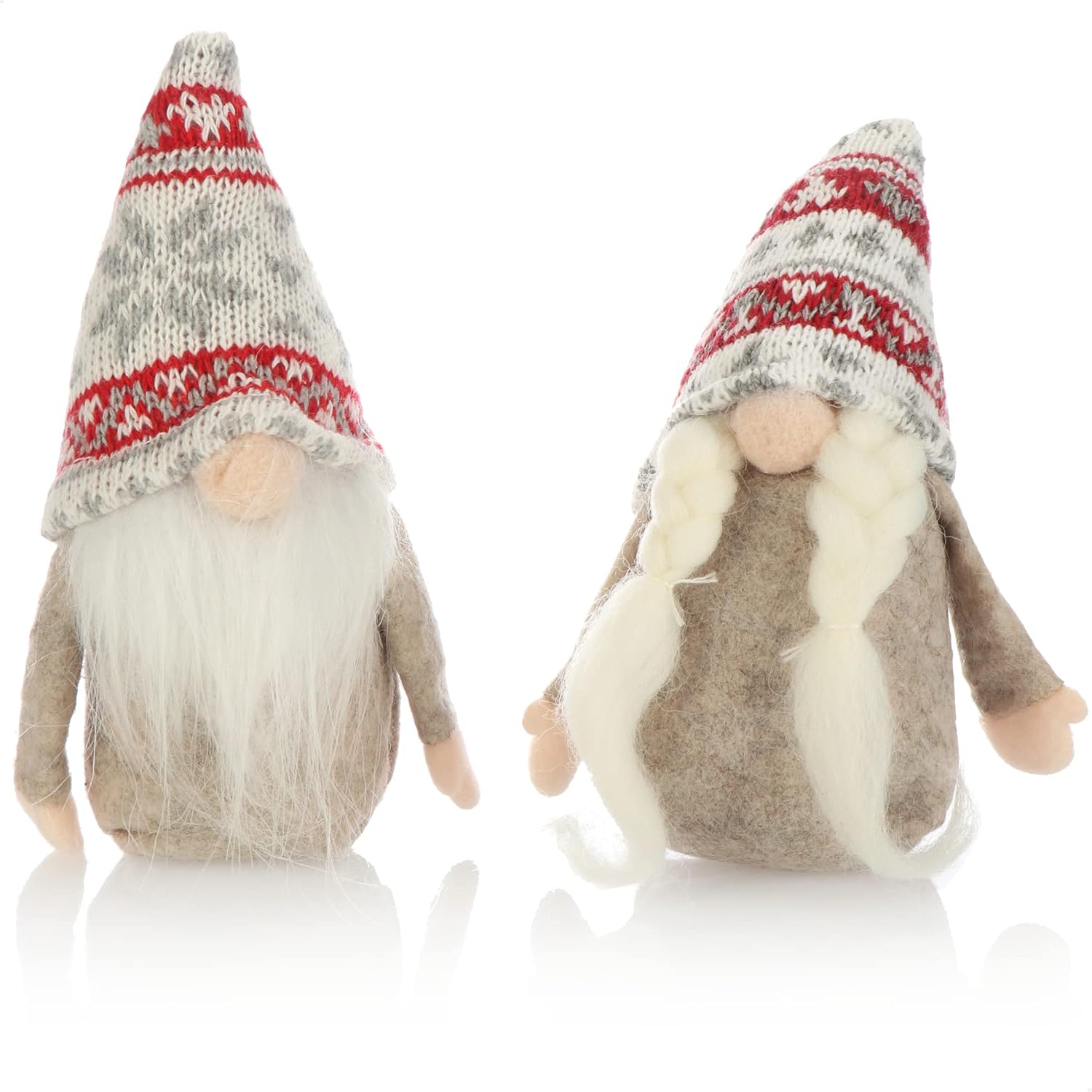 2 Lutins De Noël Scandinaves – Décoration Hivernale Haut De Gamme, En Tissu Doux, Idéaux Pour Sapin Ou Décoration D’intérieur