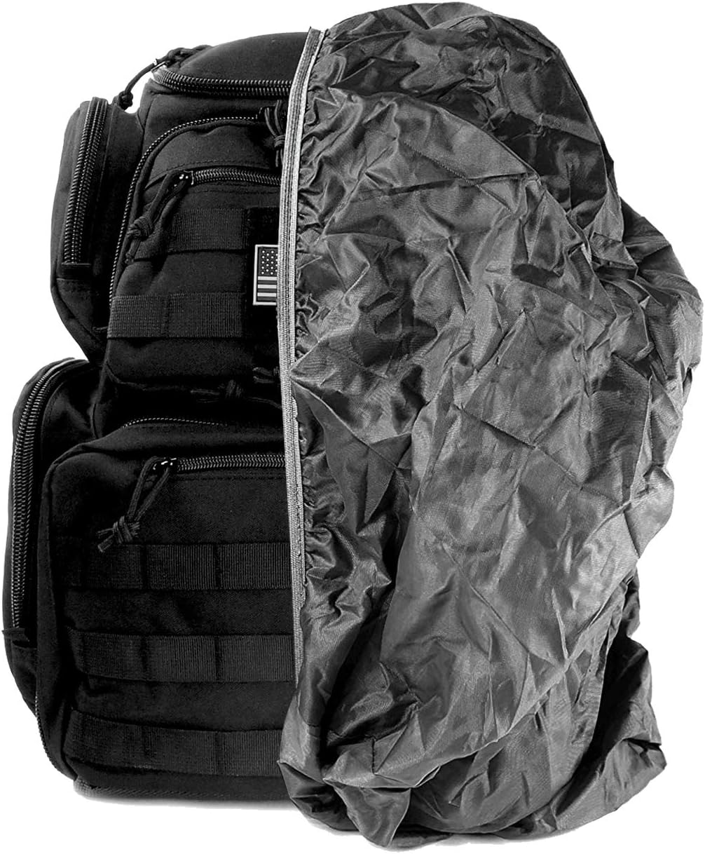 Tactical Shooting Range Backpack for Pistols HandgunsHeavy Duty Quality Gun Carrier Range Bag