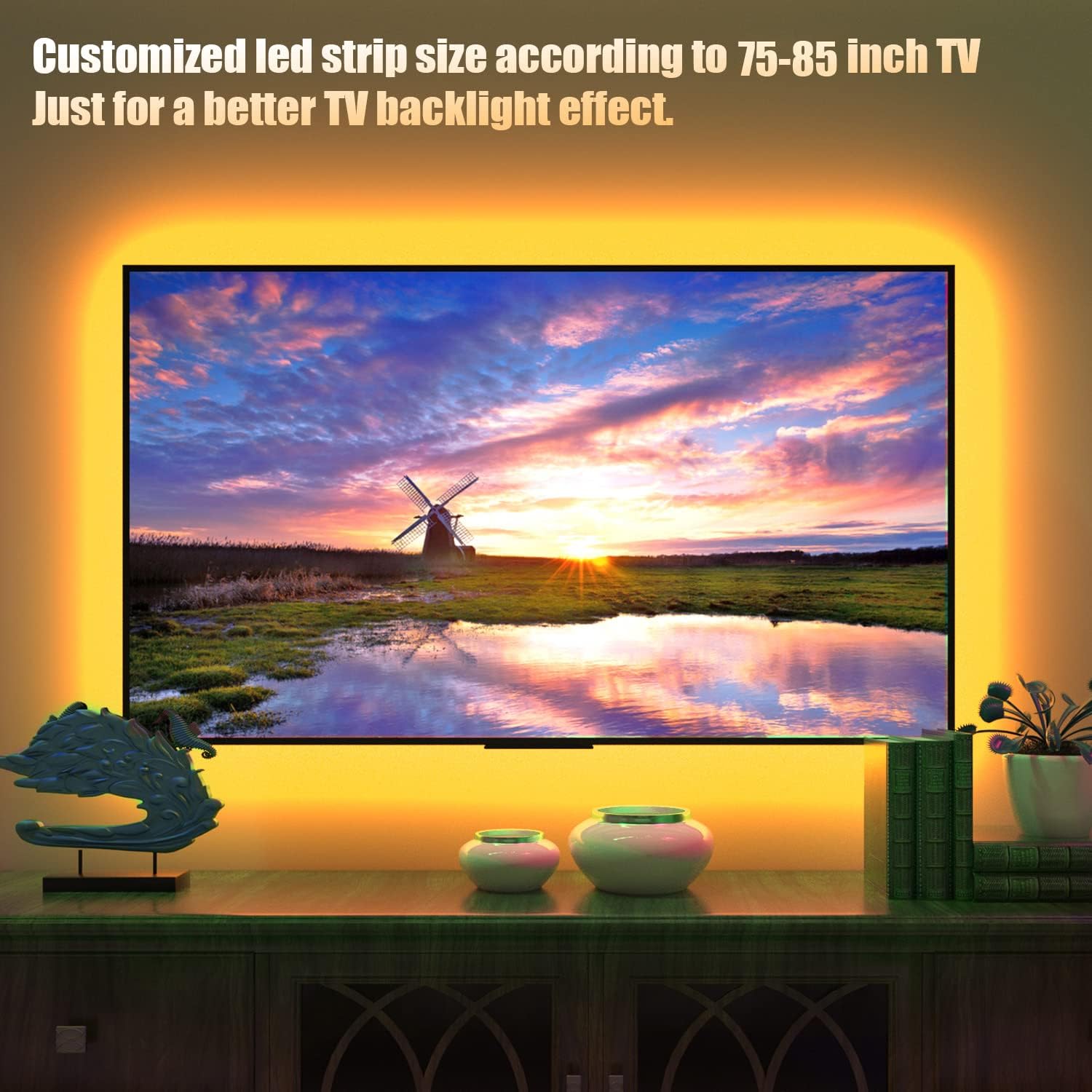 Buy Tv Led Backlight,Maylit PreCut 16.4ft Led Strip Lights for 7585in