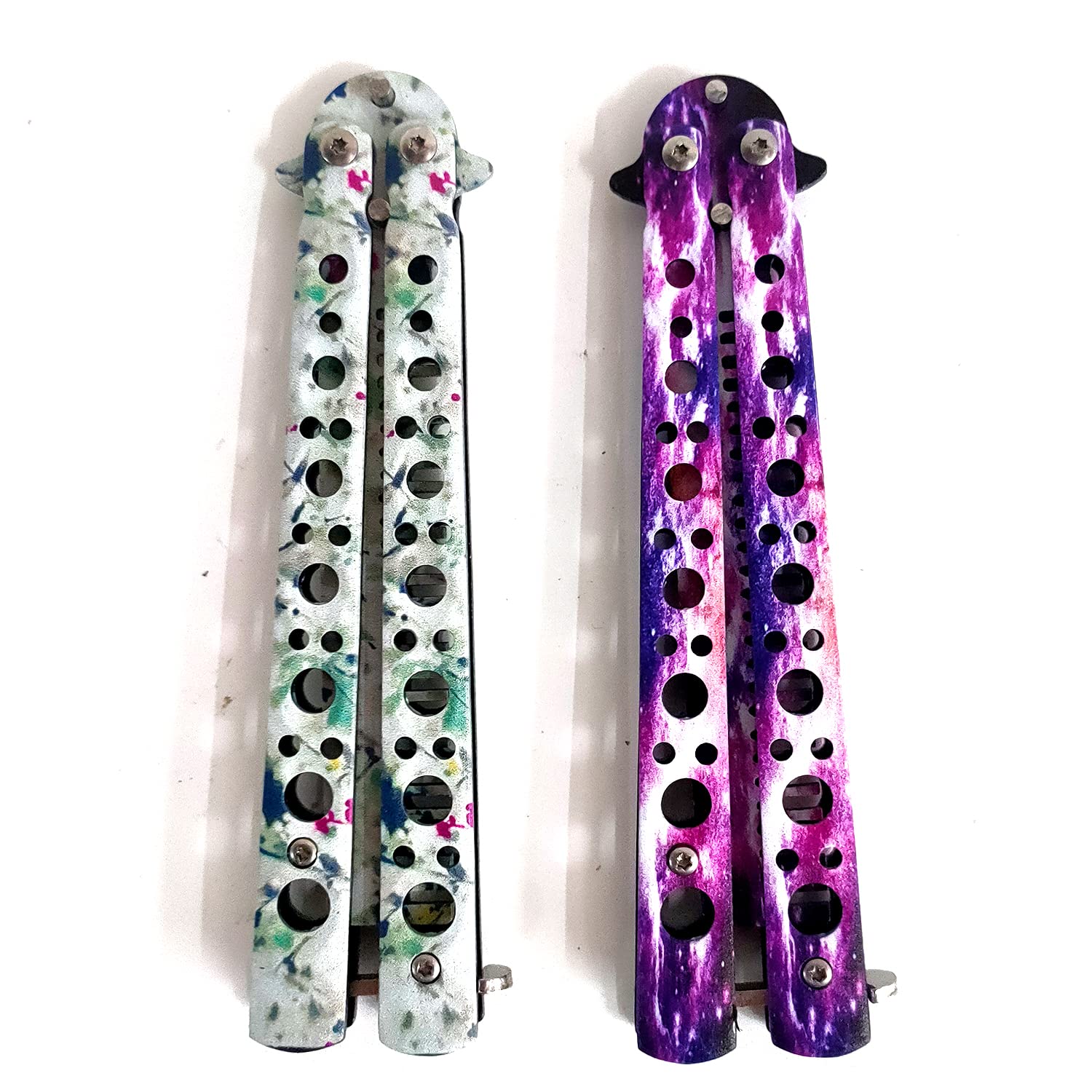 WANLIAN Beautiful Comb,Beautiful Comb Stainless Steel Folding Practice Combs Hair Styling Tools for Sport Outdoor Use (NO.11)