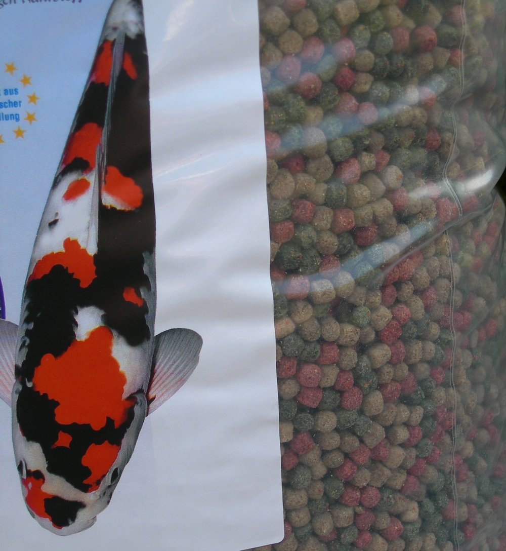15 kg Koi alimentari Koihito 4 Mix 6 mm, rotonda Pellets