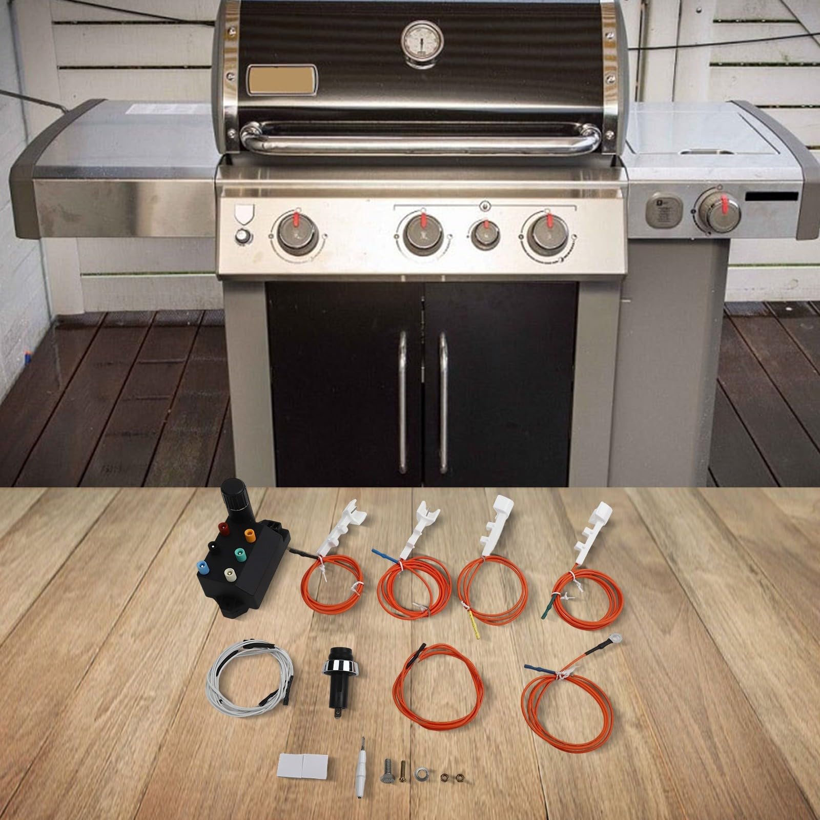 Kit modulo accensione griglia gas per Weber Genesis II 330 335 parti di ricambio con perni di accensione