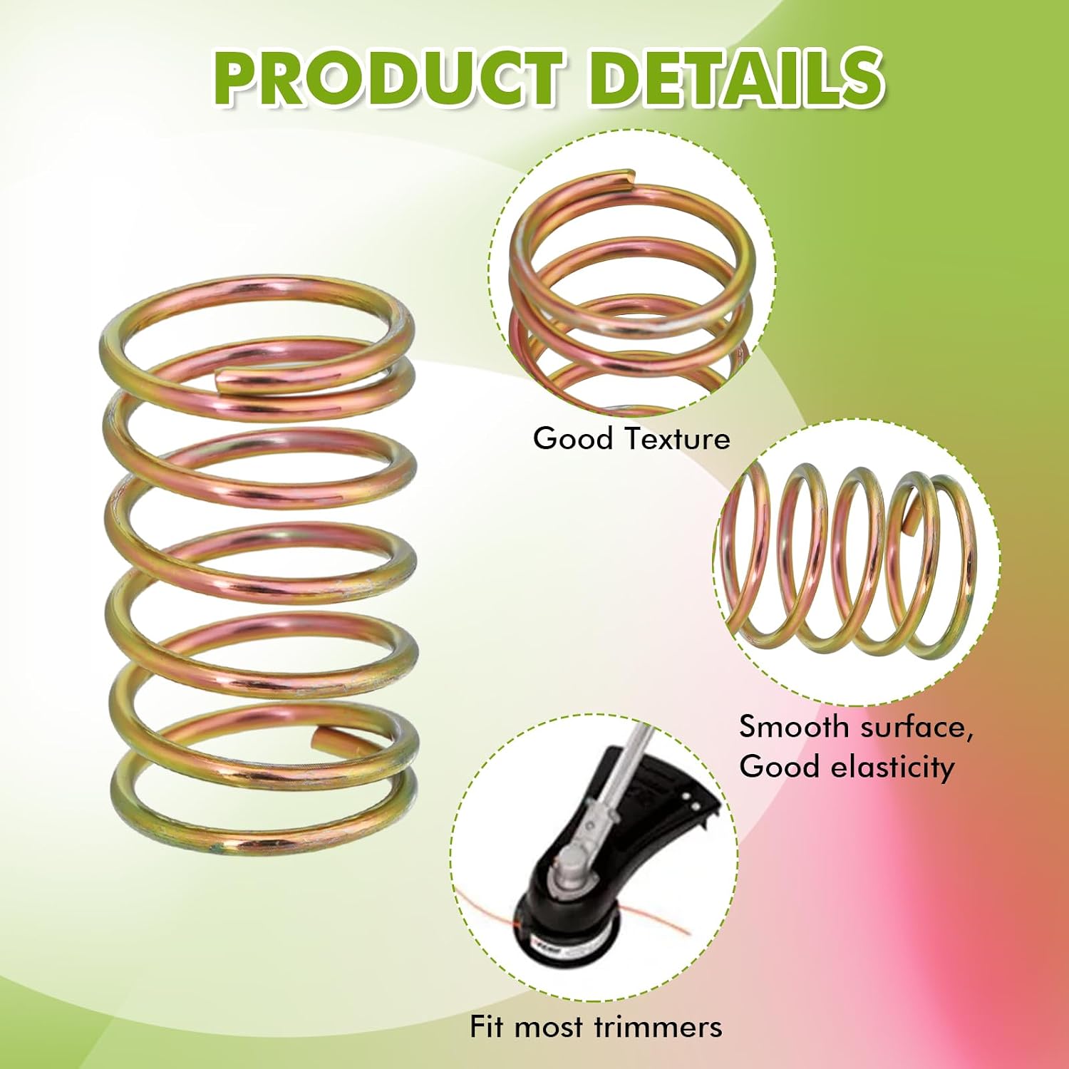 6-Pack V450000871 V450001880 Spring Compatible with Echo Speed Feed 400 450 375 Bump Head SRM-225 SRM-210 SRM-266 SRM-230 SRM-2620 GT-230 GT-225 Shindaiwa T230 T242 T242X String Trimmer