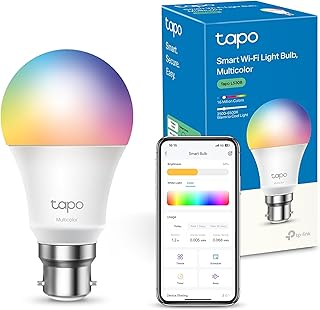 Tapo L530B Smart Bulb, B22 Multicolor Alex Light Bulb, 8.7W (60W), Dimmable, Schedule & Timer, Away Mode, Energy Saving, V…