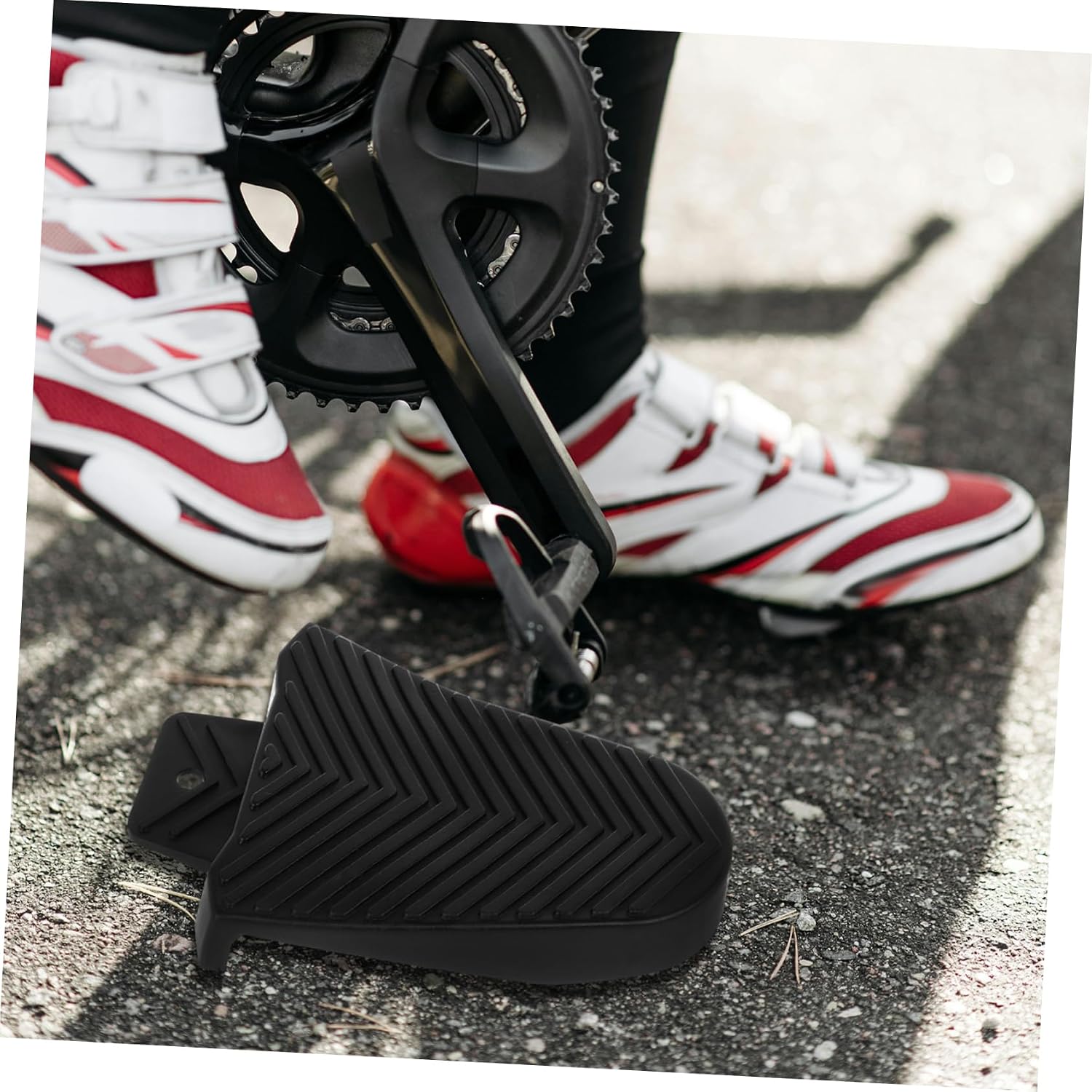 Mountain Bike Cleats Durable Self-Locking Pedal Clips for Road Mountain Cycling Shoes Quick Attachment Versatile Compatibility Easy to Install