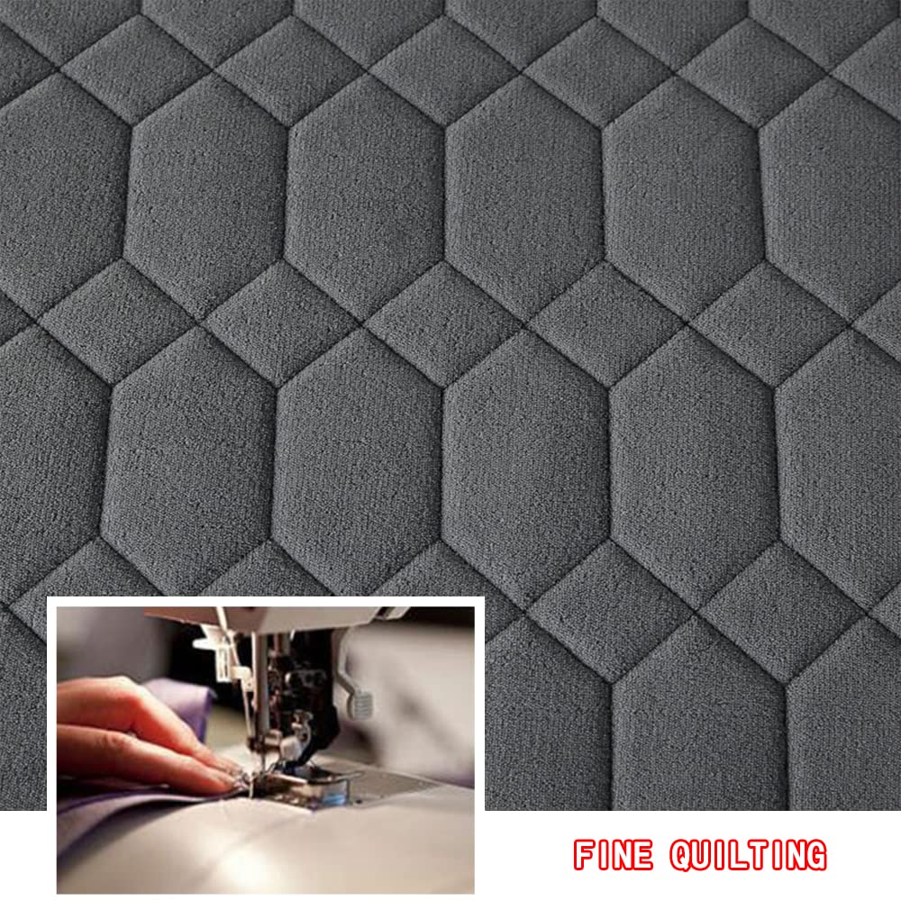 Colchón de futón japonés, colchón de suelo de tatami grueso, almohadilla para dormir en el suelo impresa, estera transpirable, colchón para invitados, colchón acolchado para cama ( Color : Grey , Size
