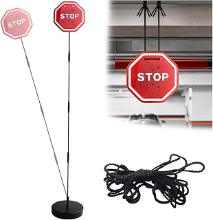 Dual-purpose Garage Car Stop Indicator with Upright Mount & Rope Hanging | Height-Adjustable,Automatic Flashing Alert,Stable Even at 30-Degree Tilt,Easy to Install,Universal Fit for Cars,SUVs,Truck