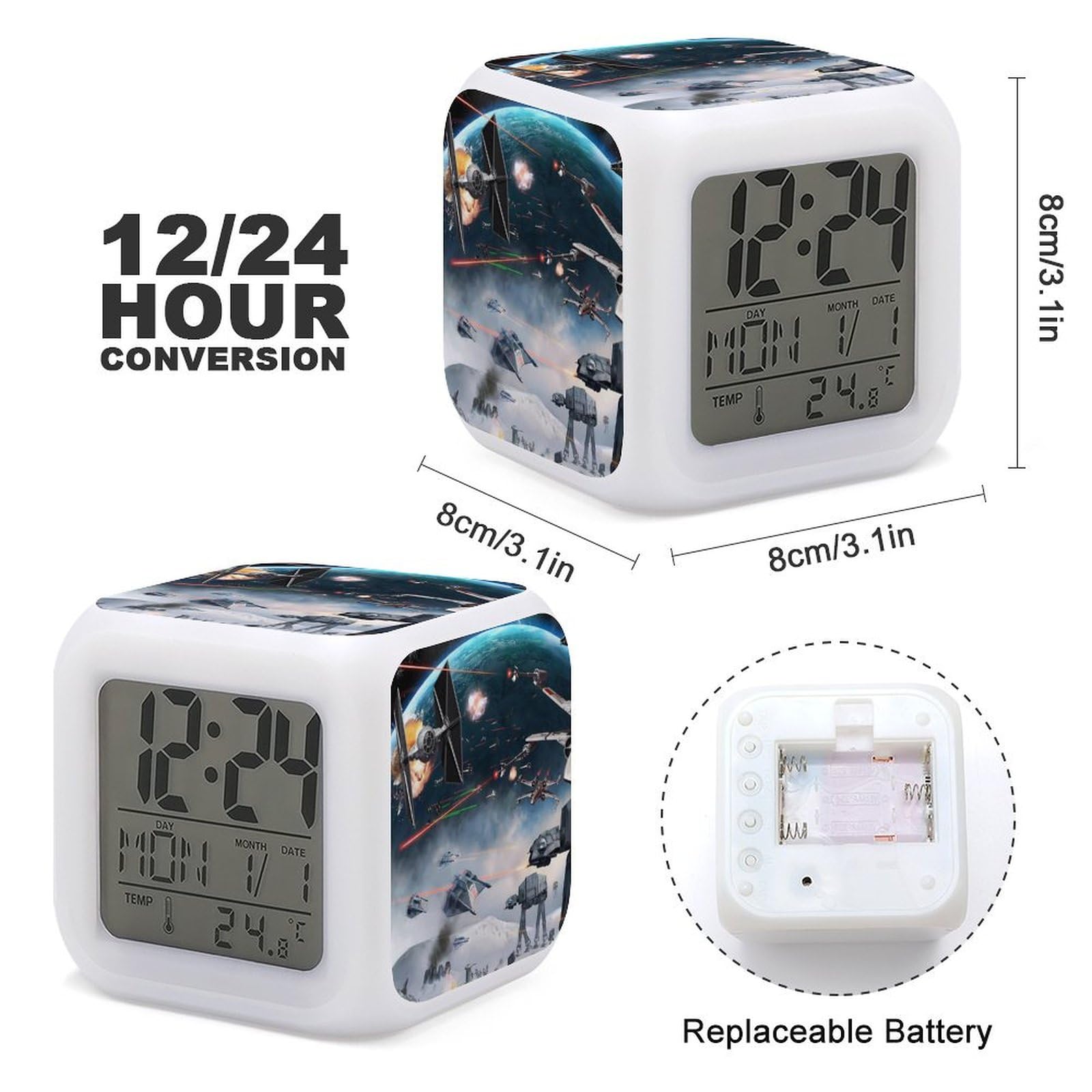 Amazon.co.jp: スターウォーズ 目覚まし時計 アナログ 大音量 アラーム