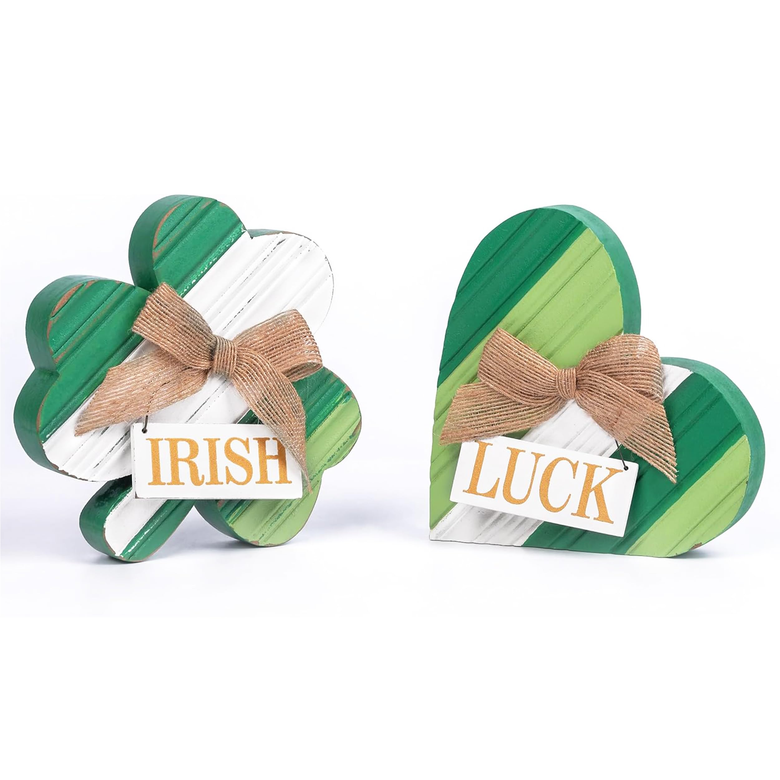 Décorations de Saint-Patrick en bois, parfaits trèfles de fête à offrir ou pour le salon