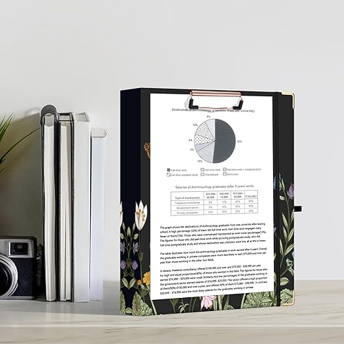 Miniatura 263 de Ospelelf Mini 3 Ring Binder, 2 Inch, Cute Pink Marble Binder for 5.5" x 8.5" with 5 Tab Dividers, File Folder Labels and Low Profile Clipboards