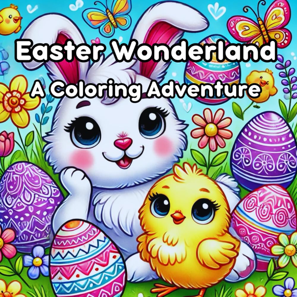 Easter Wonderland: A Coloring Adventure: A Delightful Easter-Themed Coloring Book for Relaxation and Creativity