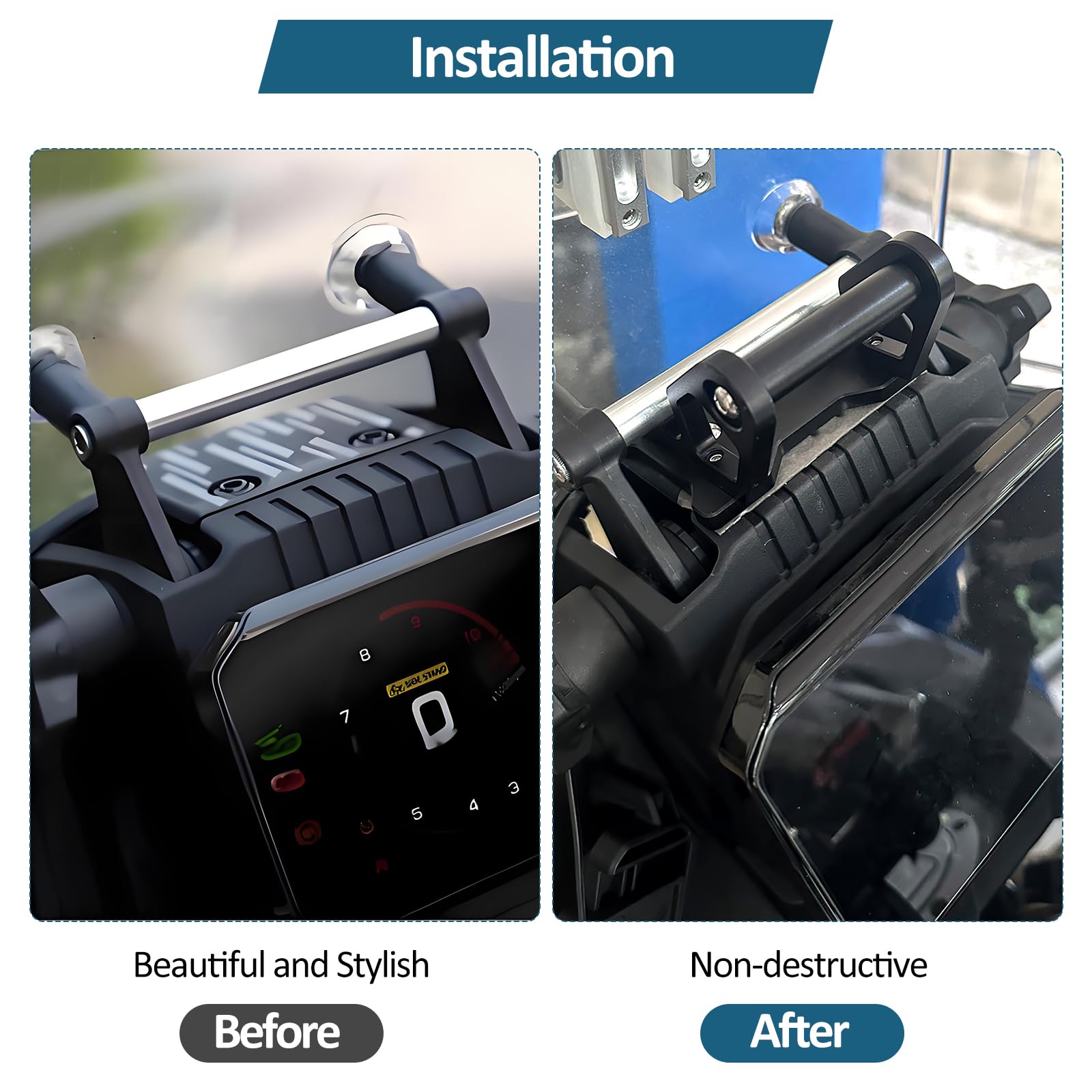 Navigation Halterung Für CFMOTO 450MT MT450 - 12mm 22mm GPS Telefon Halter Motorrad Lenker