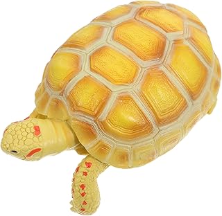 LRXIYODE Tortuga Plástico Educativo para Figura Animal Detallada Resistente para Decoración y Cognitivo Accesorio Temático para Fiestas y Hogar Color Amarillo