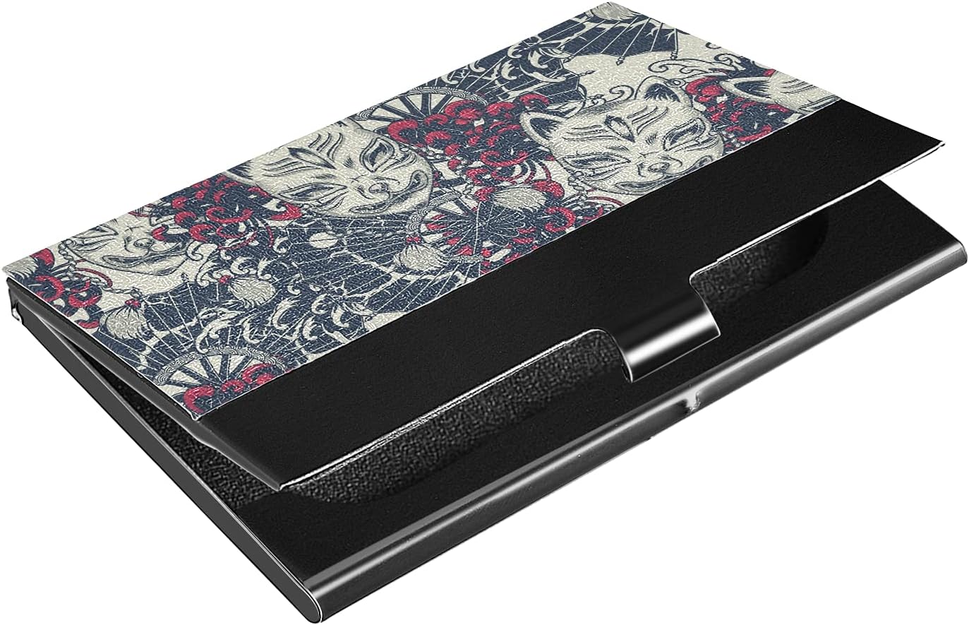 名刺入れ メンズ 男の子 携帯用 名刺ケース おしゃれ 人気 薄型 仮面 狐 きつね マスク 和風