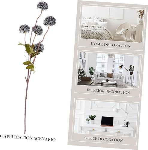 Miniatura 2 de 4 piezas de flores artificiales secas de diente de león, flores falsas de diente de león, decoración de diente de león falsos, flores falsas de