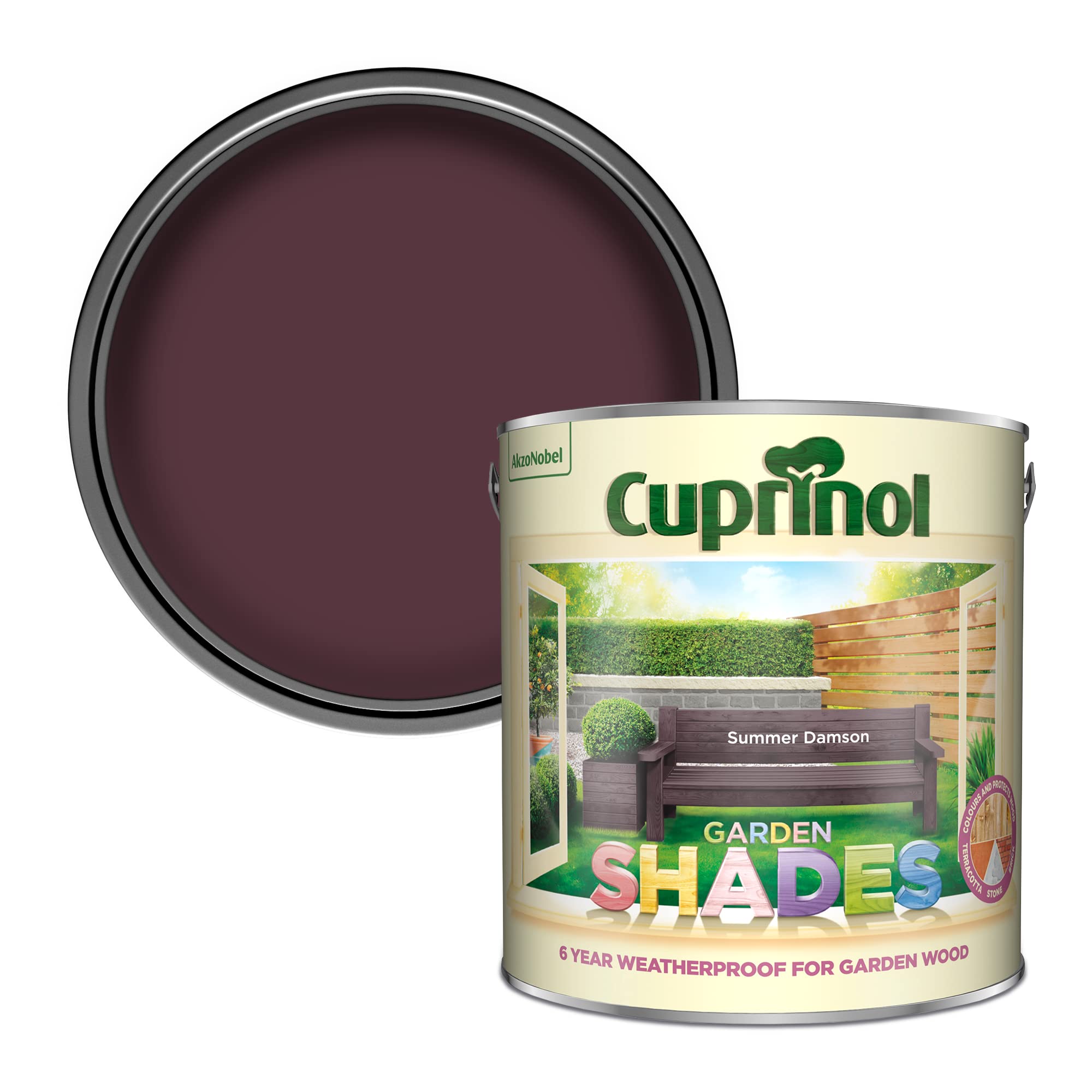 Cuprinol 5122396 Garden Shades Summer Damson 2.5 litre