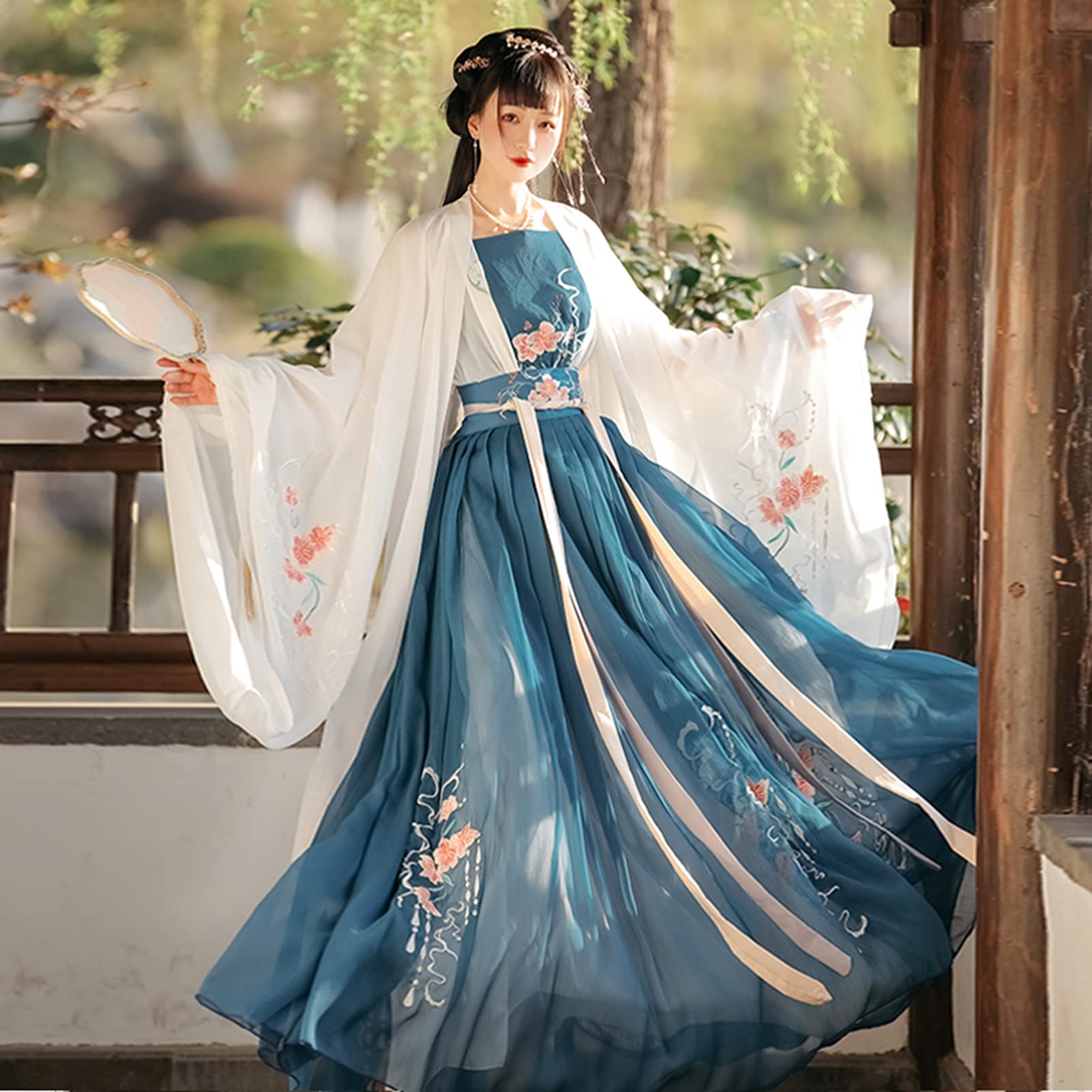 古代中国の伝統衣装女性の唐代漢服ステージショーパフォーマンスコスプレ Mサイズ Amazon.co.jp: 古代中国の伝統衣装女性の唐代漢服ステージショー
