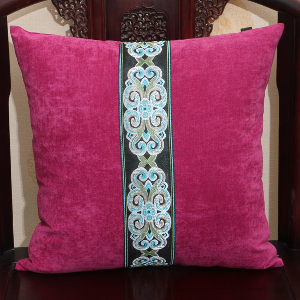Taie d'oreiller européenne en flanelle pour un salon chaleureux 60x60cm