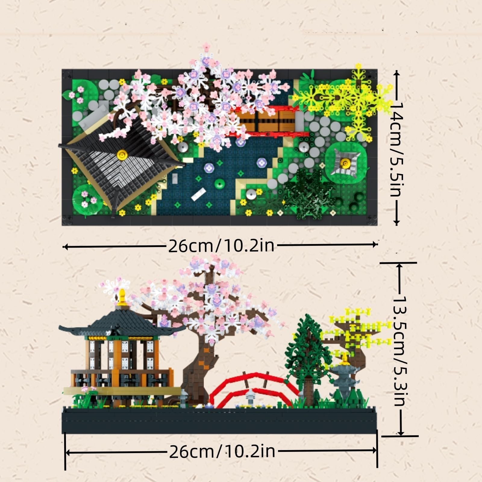 kanglejia Japanese Zen Gardens and Meditation Cherry Blossom