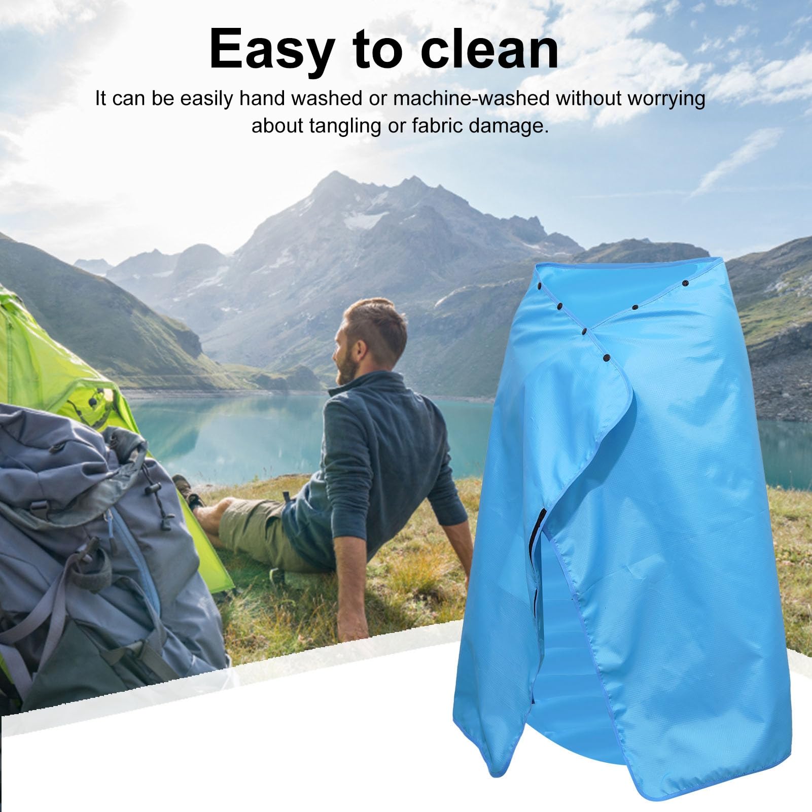 Kühldecke mit Ventilator, USB-Kühlventilatordecke aus Polyester-Seide, 140 X 75 cm, 3-Gang-Verstellbarer Luftstrom, Waschbares Design für Camping, Sofa, Bett, Strand