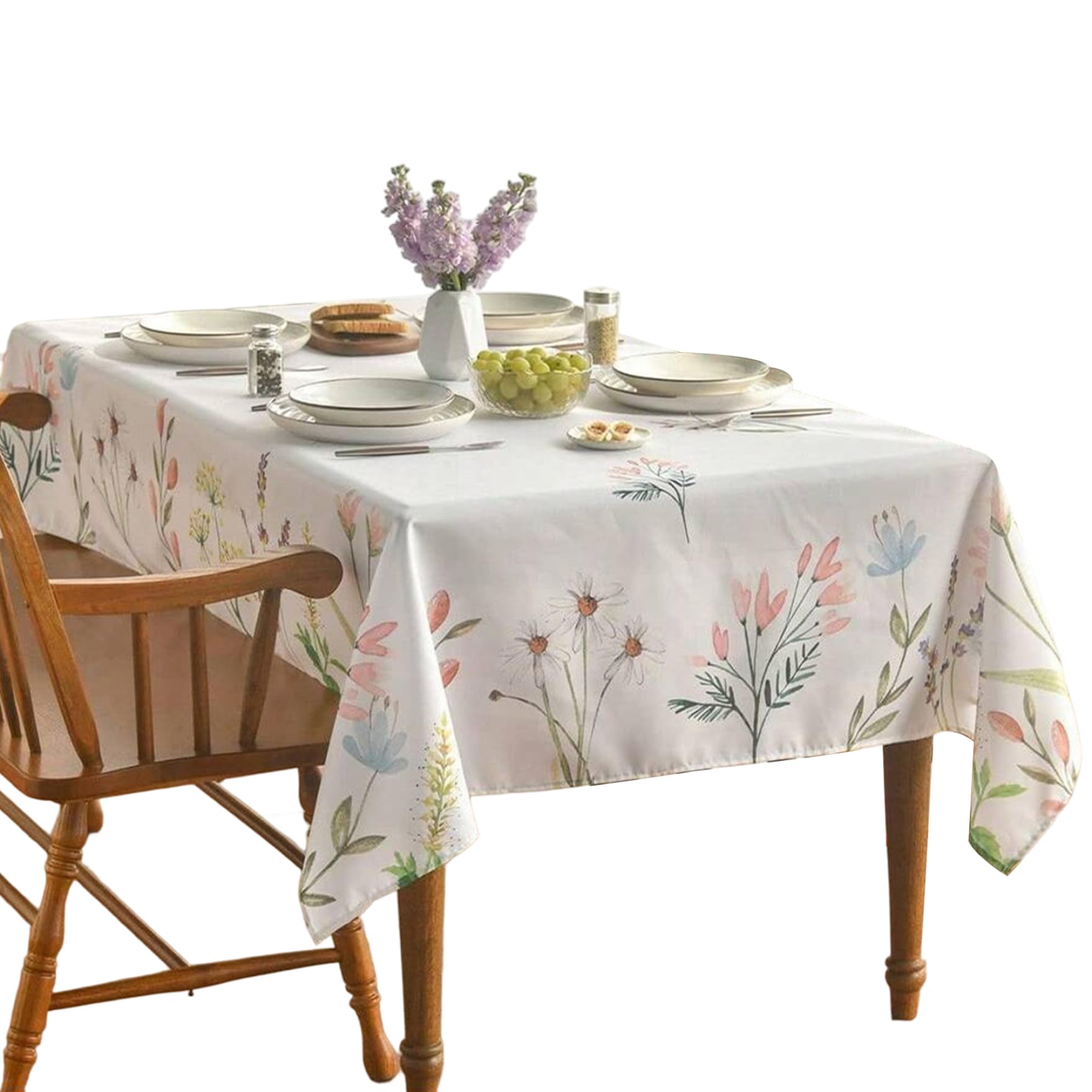 Nappe rectangulaire imperméable et anti-tache pour protéger votre table avec élégance