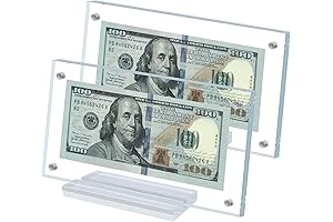 Double-Sided Acrylic Dollar Bill Holder