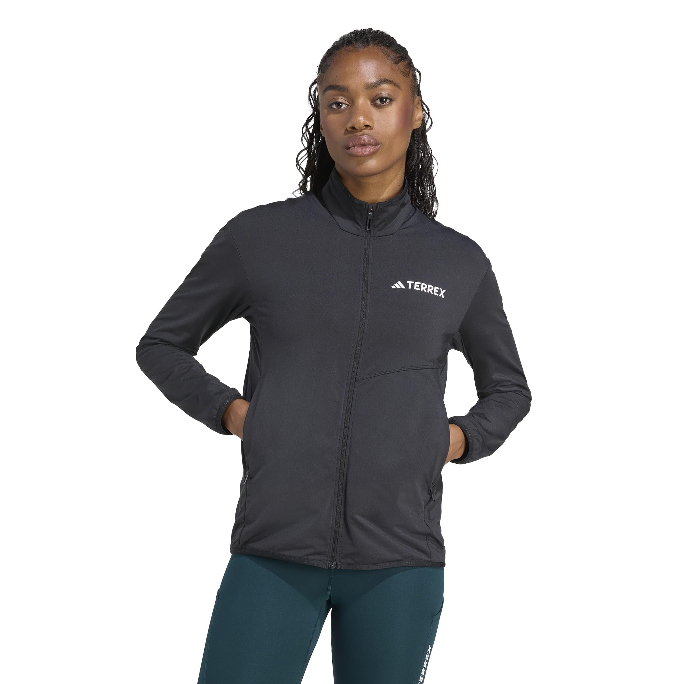 adidas Mujer Terrex Multi CLIMAWARM Full Zip Tech Fleece Jacket