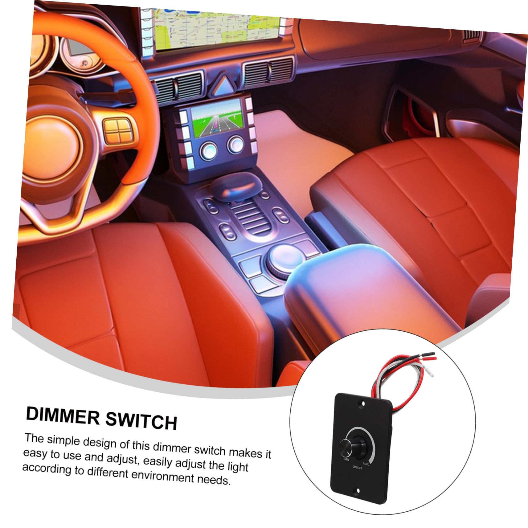 5piezas Interruptor De Luz Led Para Automóviles y Controlador Pwm De Intensidad Para Iluminación De Caravanas y Rv