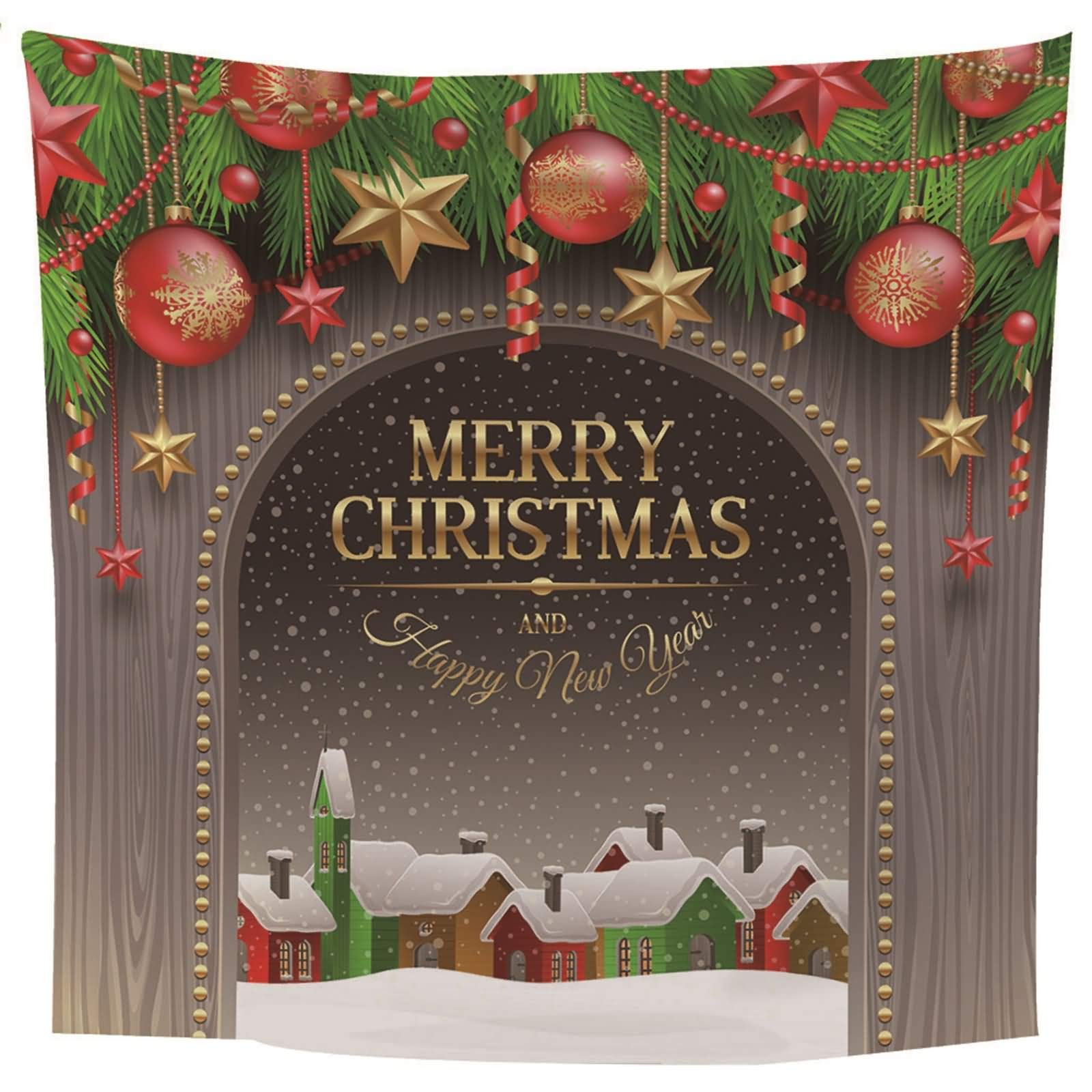 Tapisserie murale de Noël avec illustration mode et décoration de salon moderne