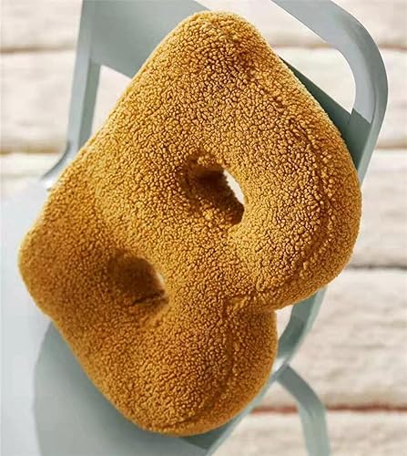 Miniatura 4 de MOJUN Almohadas de letras, lindas y suaves almohadas decorativas de letras del alfabeto inglés, cojín para sala de estar, sofá, cama, decoración de